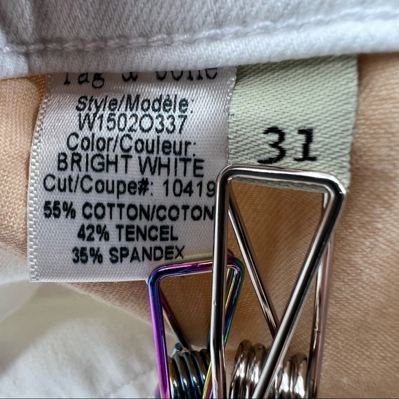 rag & bone Bright White Skinny Jeans Size 31 Women's - Picture 6 of 8